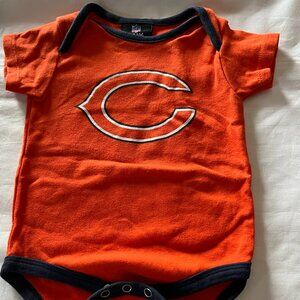 Official NFL Chicago Bears orange onesie - size 6-9 months